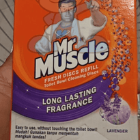 Mr. Muscle Fresh Discs Refill Toilet Bowl Cleaning Lavender (2 X 1 Tube) Household Supplies