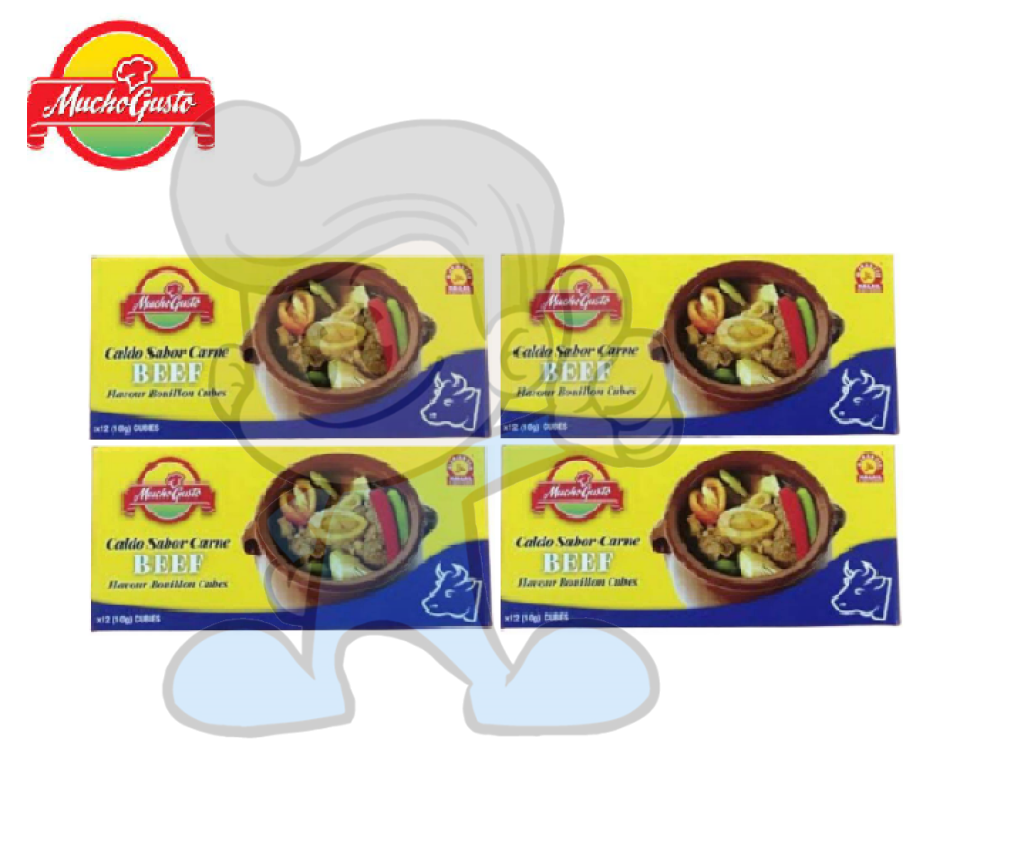 Mucho Gusto Beef Flavour Bouillon Cubes (4 X 10 G) Groceries