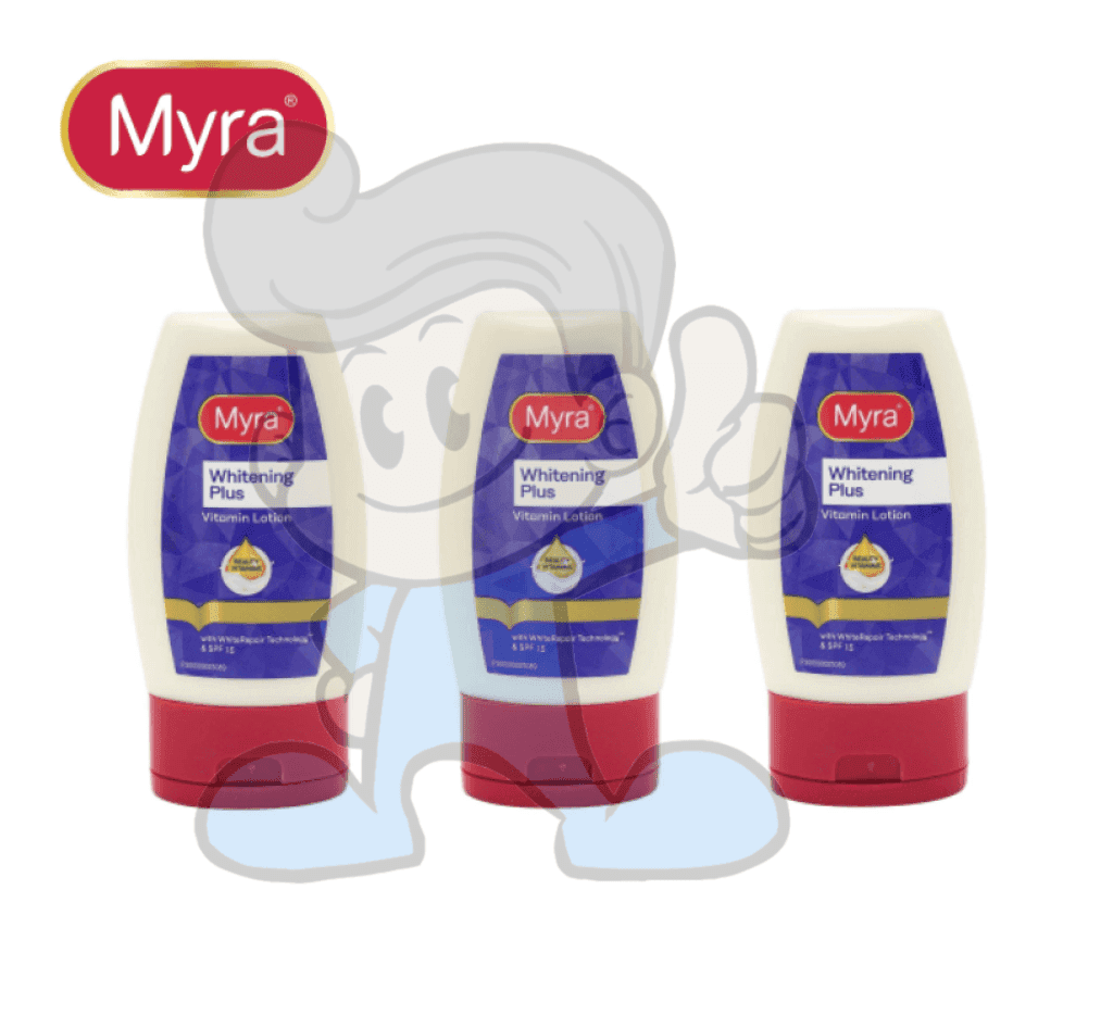 Myra Whitening Plus Vitamin Lotion (3 X 50Ml) Beauty