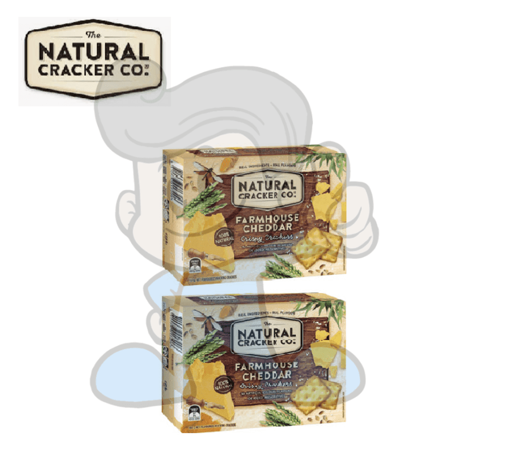 Natural Crackers Co. Farmhouse Cheddar (2 X 160 G) Groceries