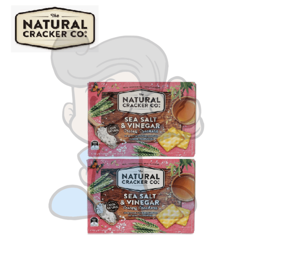 Natural Crackers Co. Sea Salt And Vinegar (2 X 160 G) Groceries