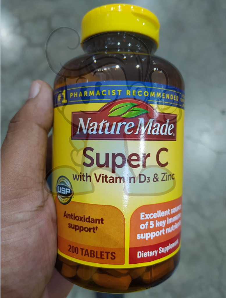 Nature Made Super C With Vitamin D3 And Zinc 200 Tablets Health