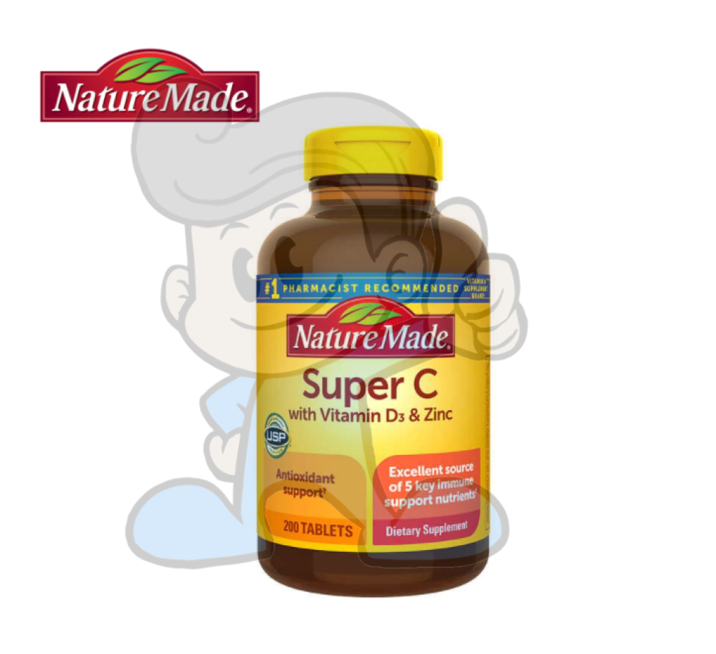 Nature Made Super C With Vitamin D3 And Zinc 200 Tablets Health