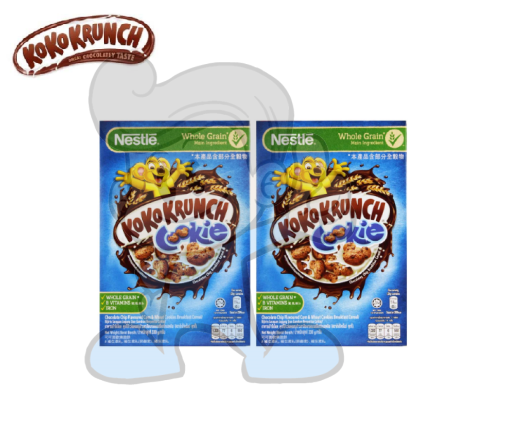 Nestle Koko Krunch Cookie Chocolate Chip Flavoured Corn And Wheat Cookies Breakfast Cereal (2 X 330