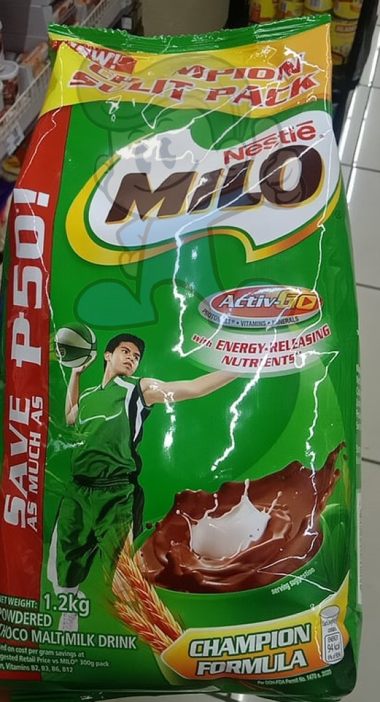 Nestle Milo Champion Formula Powdered Chocomalt Milk Drink 1.2Kg Groceries