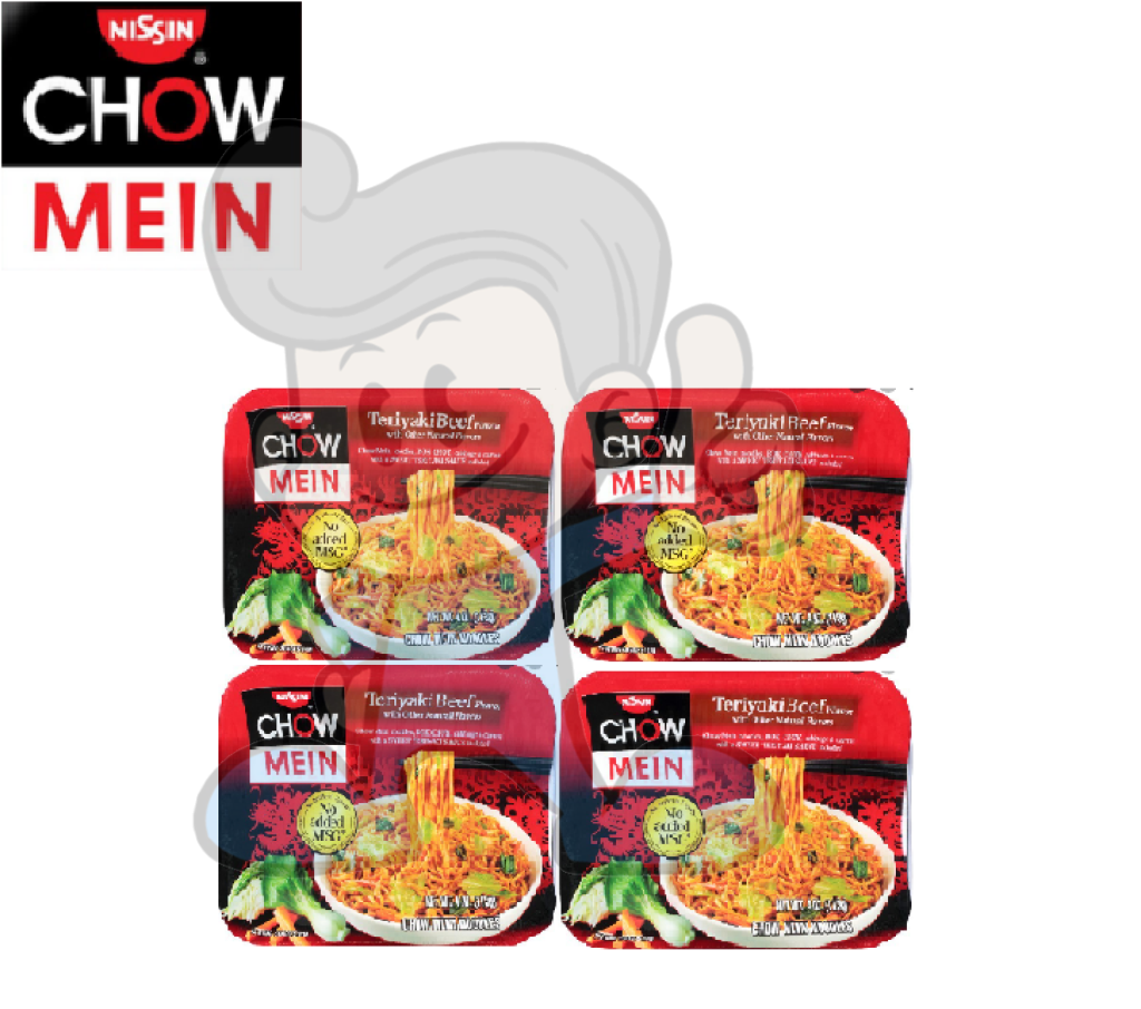 Nissin Chow Mein Beef Teriyaki (4 X 4 Oz) Groceries