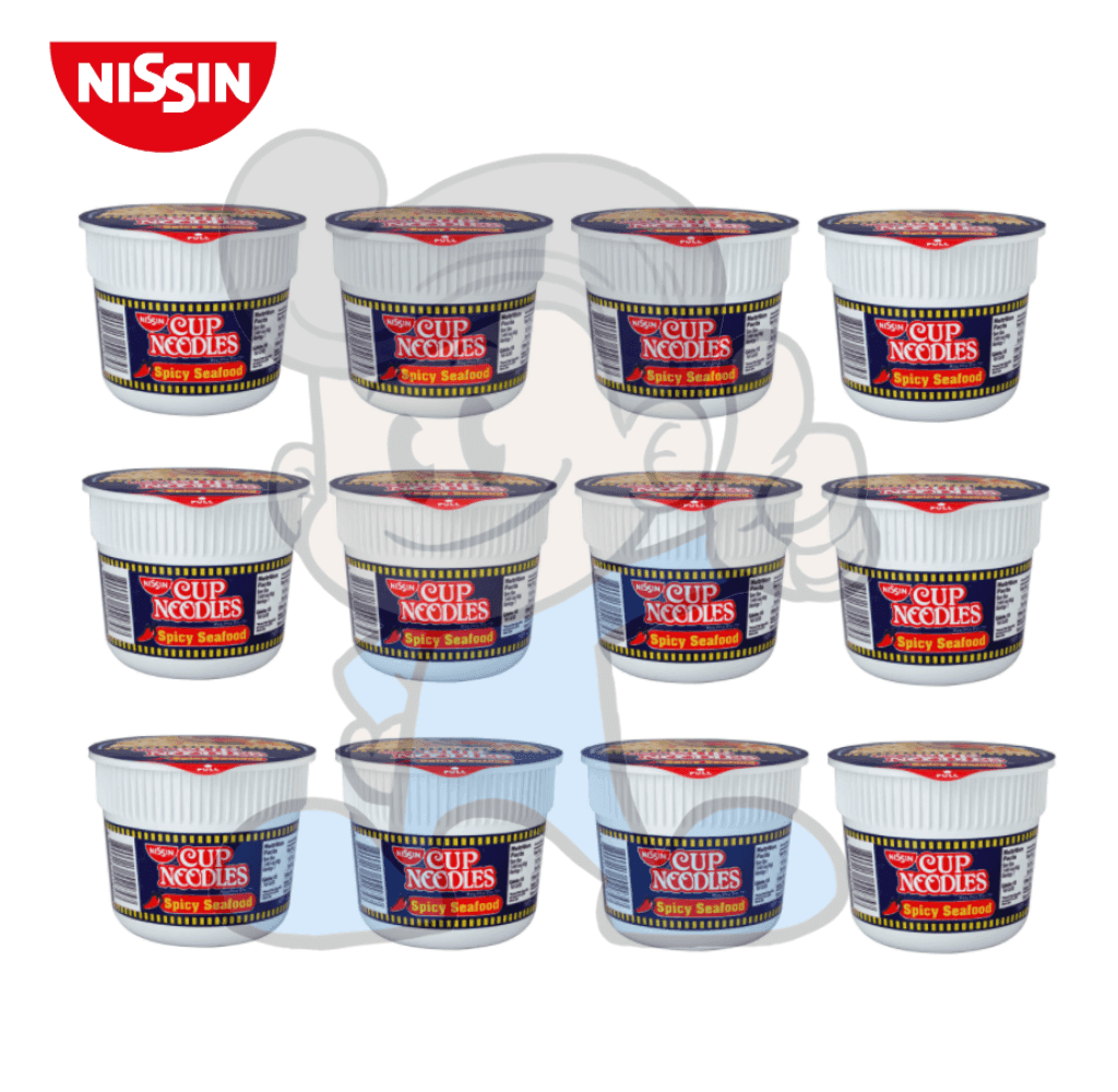 Nissin Cup Noodles Mini Spicy Seafood (12 X 40G) Groceries