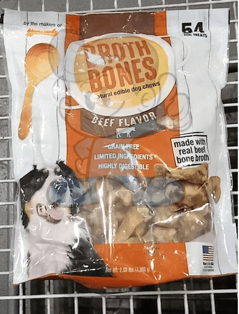 Nylabone Broth Bones Beef Flavor 54S Dog Chews 2.38Lbs Pet Supplies