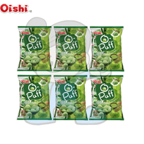 Oishi O-Puff Matcha Cream Filled Marshmallows (6 X 84 G) Groceries