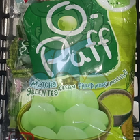 Oishi O-Puff Matcha Cream Filled Marshmallows (6 X 84 G) Groceries