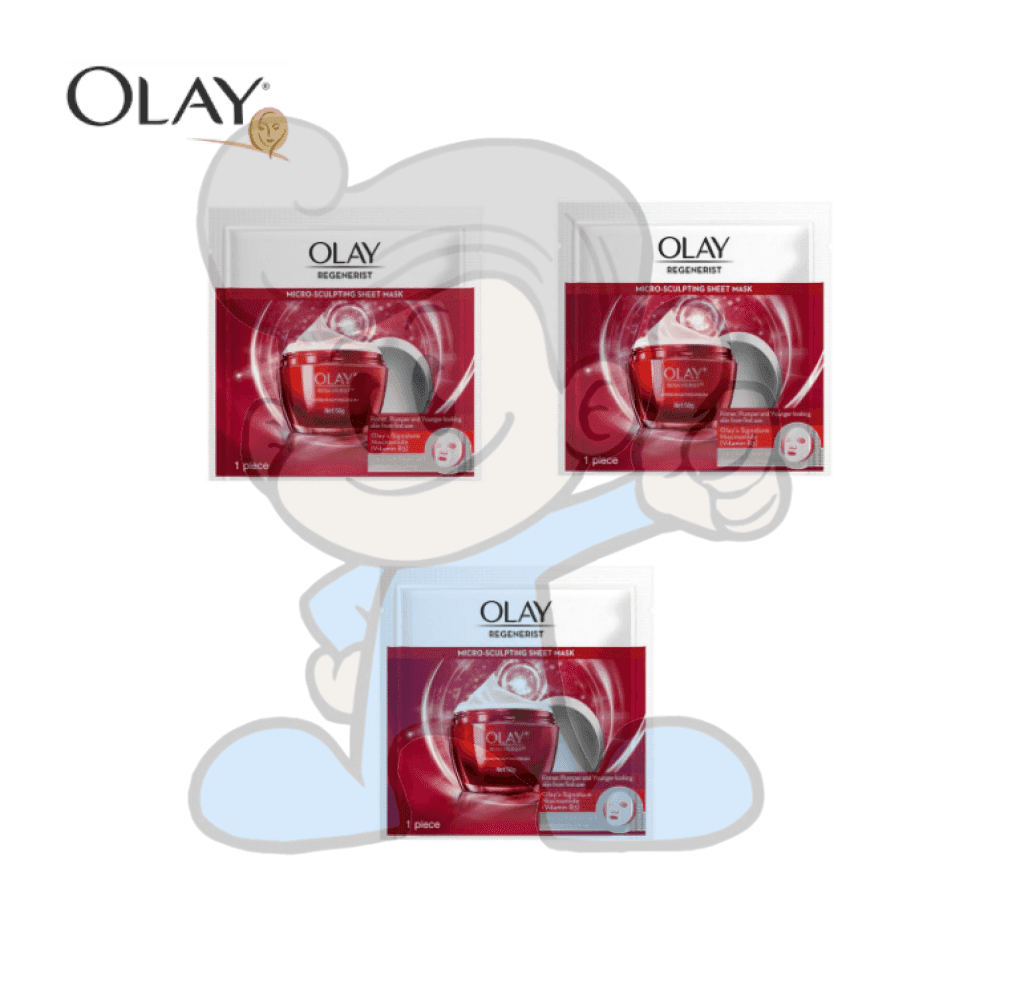 Olay Regenerist Micro-Sculpting Sheet Mask 3 Packs Beauty