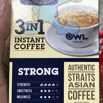 Owl 3In1 Instant Coffee Strong (2 X 200 G) Groceries