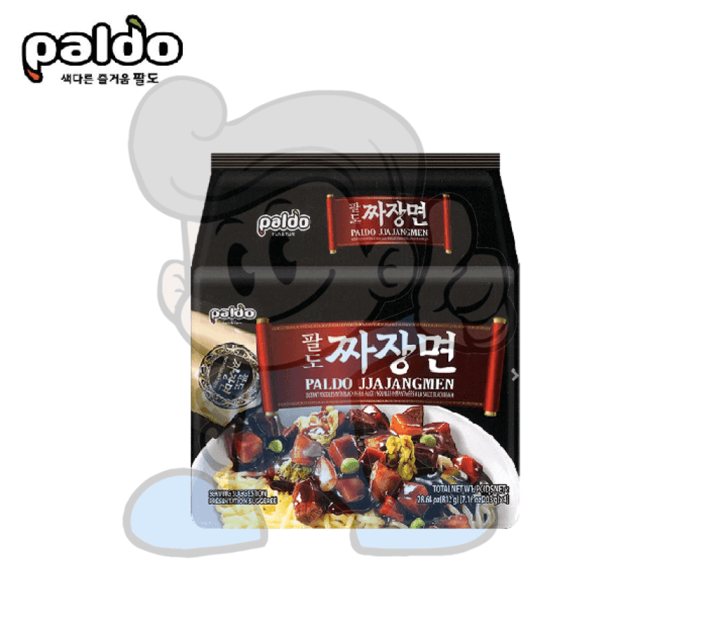 Paldo Jjajangmen Premium Black Bean Sauce (4 X 203 G) Groceries