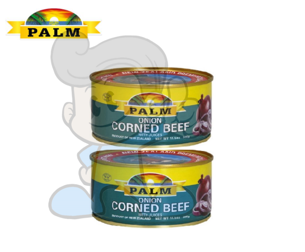 Palm Onion Corned Beef With Juices (2 X 326 G) Groceries