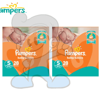 Pampers Baby Basics Disposable Diaper Small (2 X 28S) Mother &