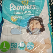 Pampers Baby Dry Large Diapers 68S Mother &