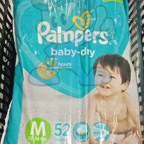 Pampers Baby Dry Medium Diapers 52S Mother &