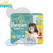 Pampers Baby Dry Xxl Diapers 34S Mother &