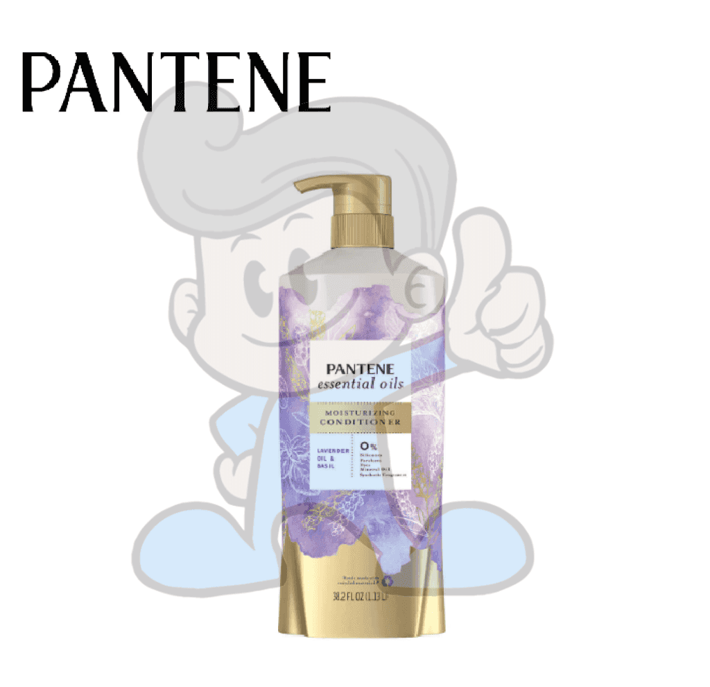 Pantene Essential Oils Moisturizing Conditioner Lavender Oil And Basil 38.2 Oz. Beauty