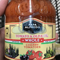 Papa Alfredo Tomato And Olive Whole Cherry Tomatoes (2 X 350 G) Groceries