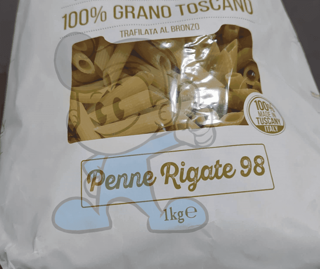 Pasta Toscana 100% Grano Toscano Penne Rigate 98 (2 X 1Kg) Groceries