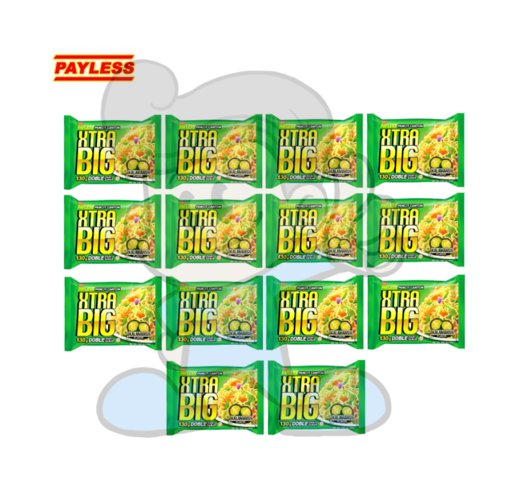 Payless Xtra Big Pancit Canton Kalamansi (14 X 130G) Groceries