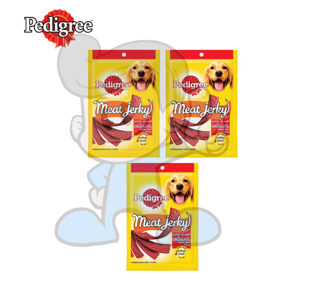 Pedigree Meat Jerky Smoky Beef (3 X 80G) Pet Supplies