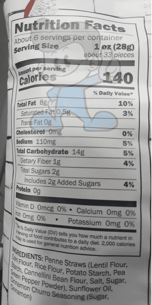Penne Straws Cinnamon Churro (2 X 6Oz) Groceries