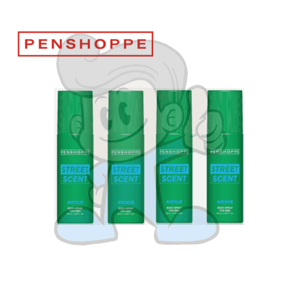 Penshoppe Street Scent Avenue For Men (4 X 60Ml) Beauty