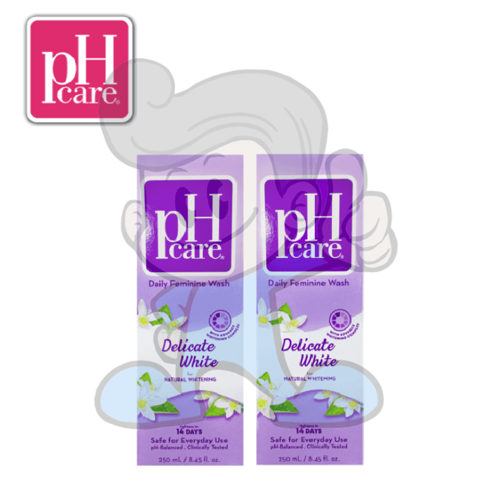 Ph Care Daily Feminine Wash Delicate White (2 X 250Ml) Beauty