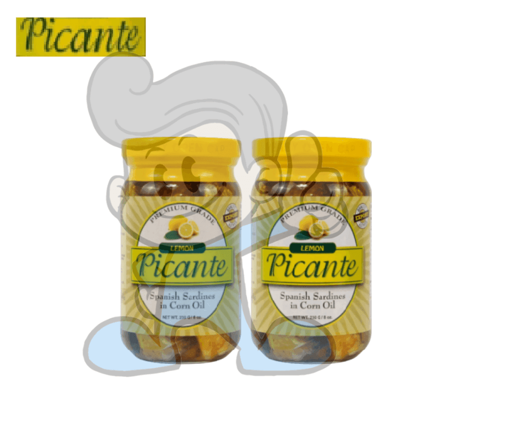 Picante Lemon Spanish Sardines In Corn Oil (2 X 230 G) Groceries