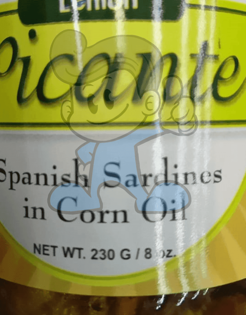 Picante Lemon Spanish Sardines In Corn Oil (2 X 230 G) Groceries