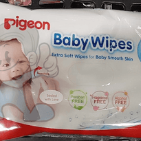 Pigeon Resealable Baby Wipes (2 X 82S) Mother &