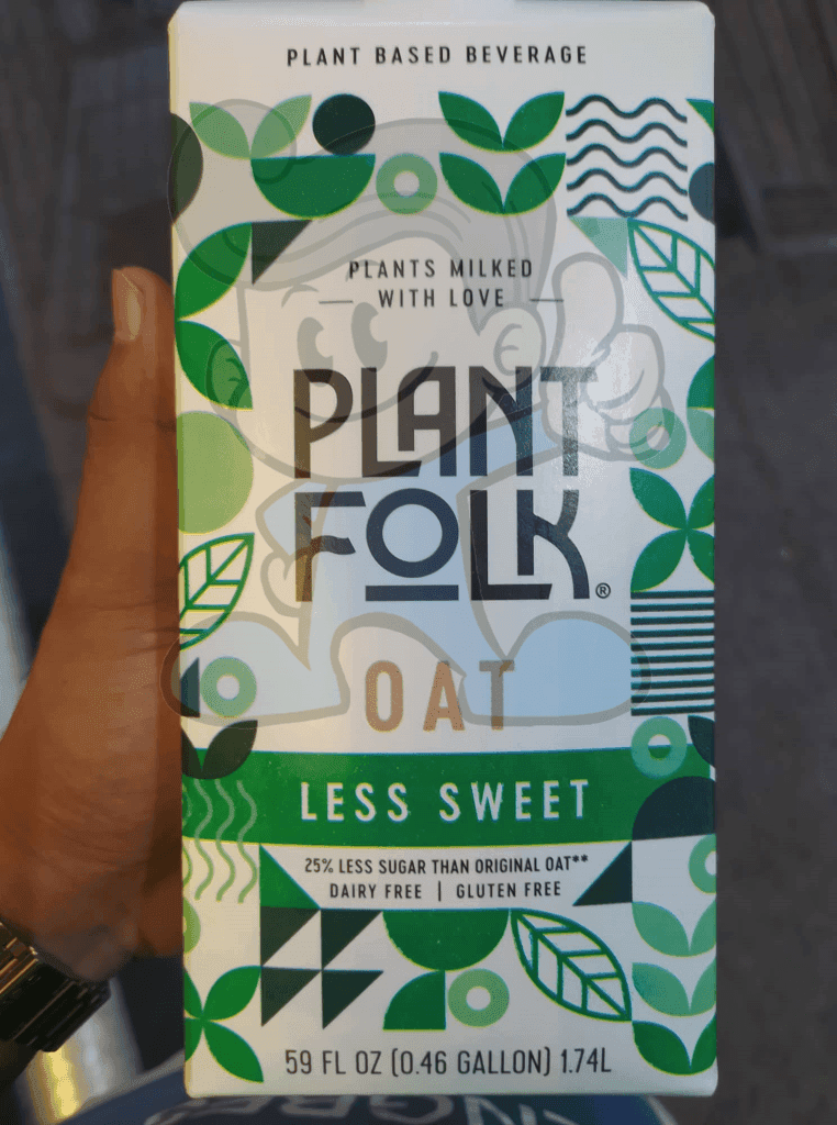 Plant Folk Oatmilk Less Sweet (2 X 59 Oz.) Groceries