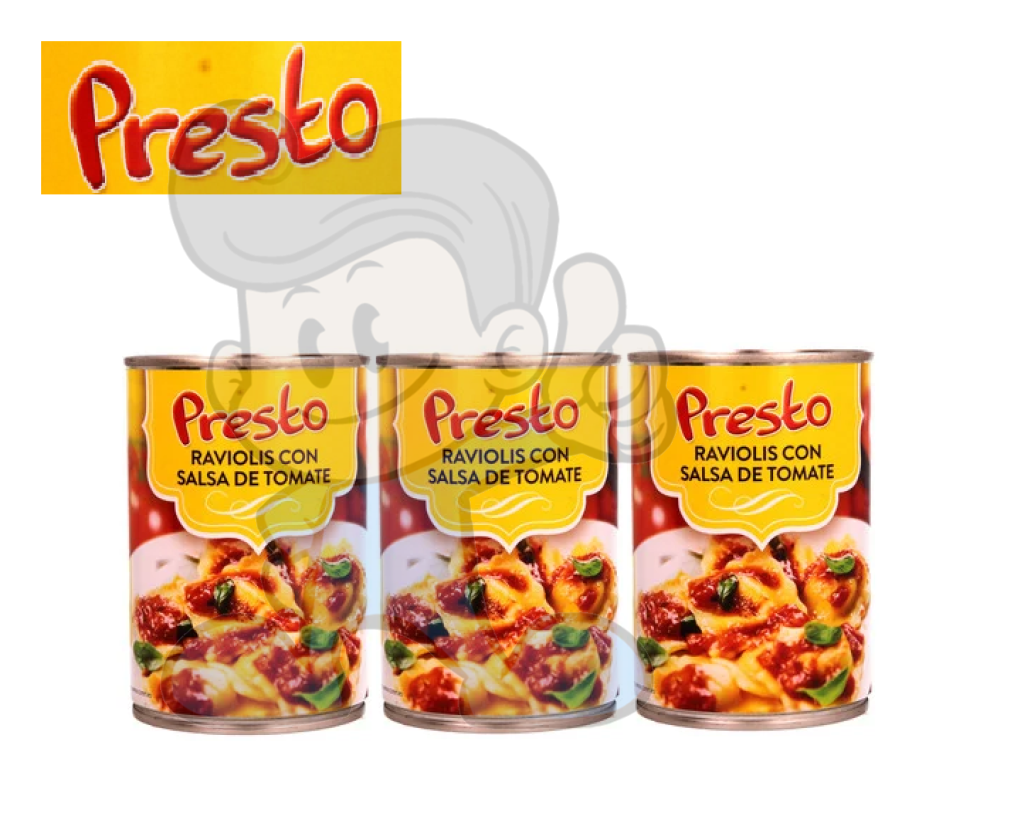 Presto Raviolis Con Salsa De Tomate (3 X 420G) Groceries