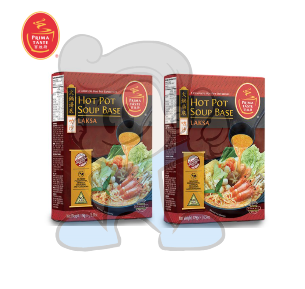 Prima Taste Hotpot Soup Base Laksa (2 X 179G) Groceries