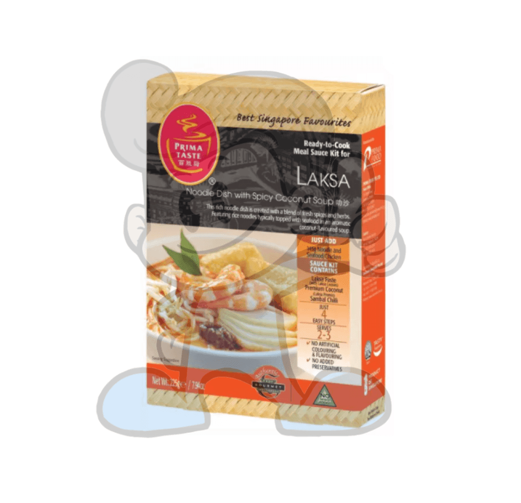 Prima Taste Singapore -Laksa Sauce Kit (2 X 225G) Groceries