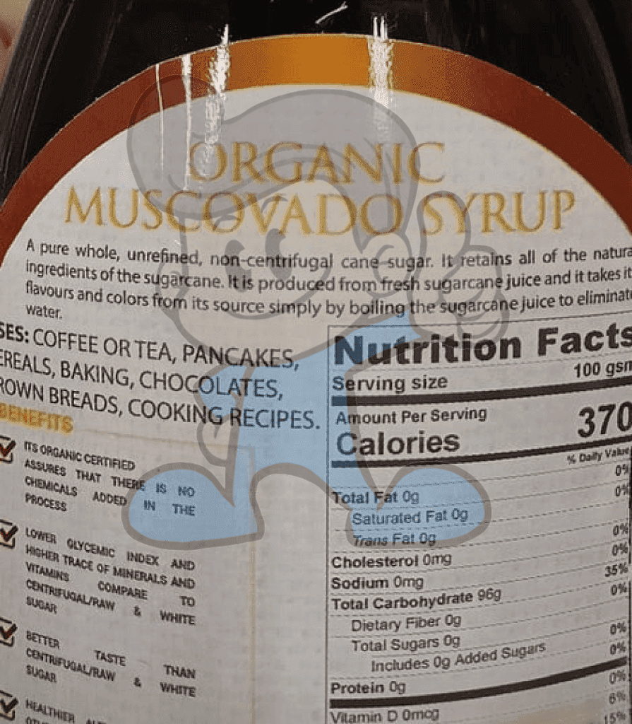 Rawbrown Organic Muscovado Syrup 500G Groceries