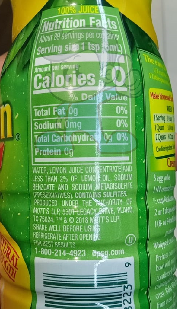 Realemon 100% Lemon Juice (2 X 443 Ml) Groceries