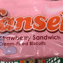 Rebisco Hansel Milky Strawberry Sandwich Cream-Filled Biscuits (3 X 310 G) Groceries