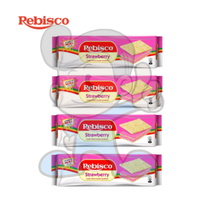 Rebisco Strawberry Filled Cracker Sandwich Pack Of 4 (40 X 32G) Groceries