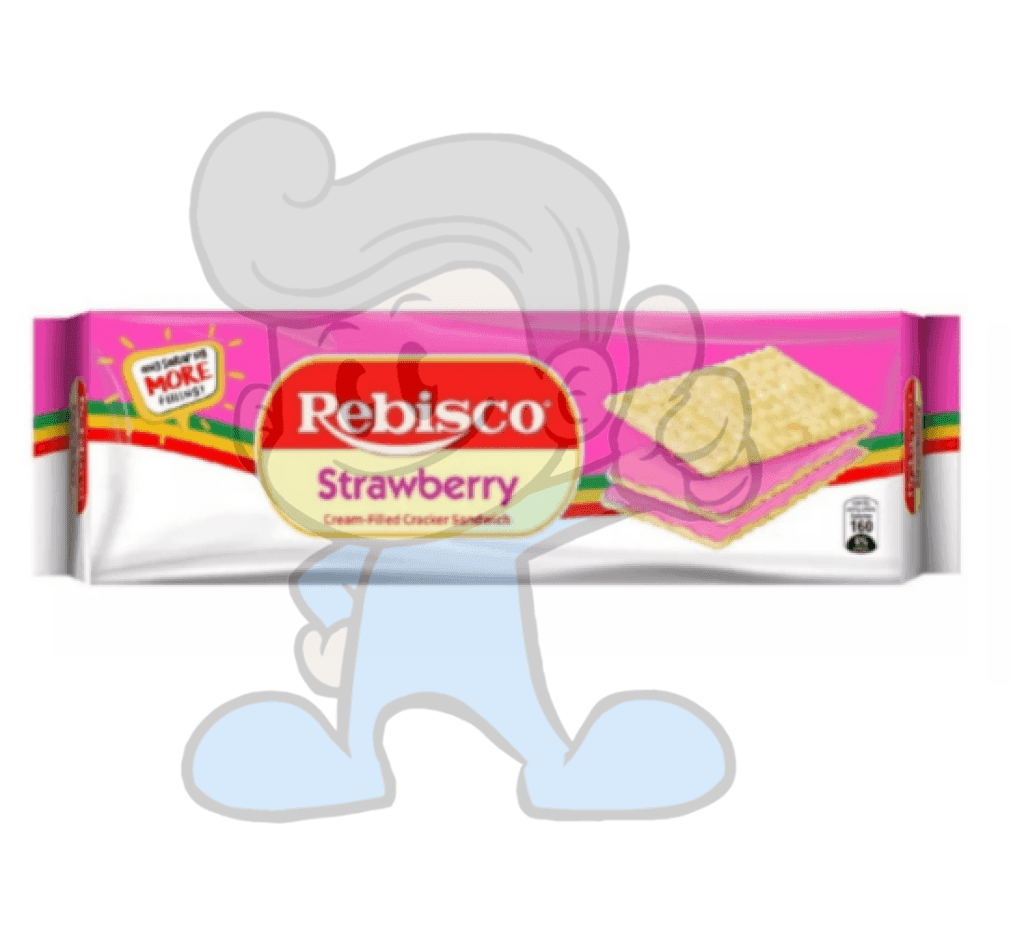 Rebisco Strawberry Filled Cracker Sandwich Pack Of 4 (40 X 32G) Groceries