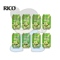 Rico Bubble Milk Tea Drink Matcha Flavor (8 X 350G) Groceries