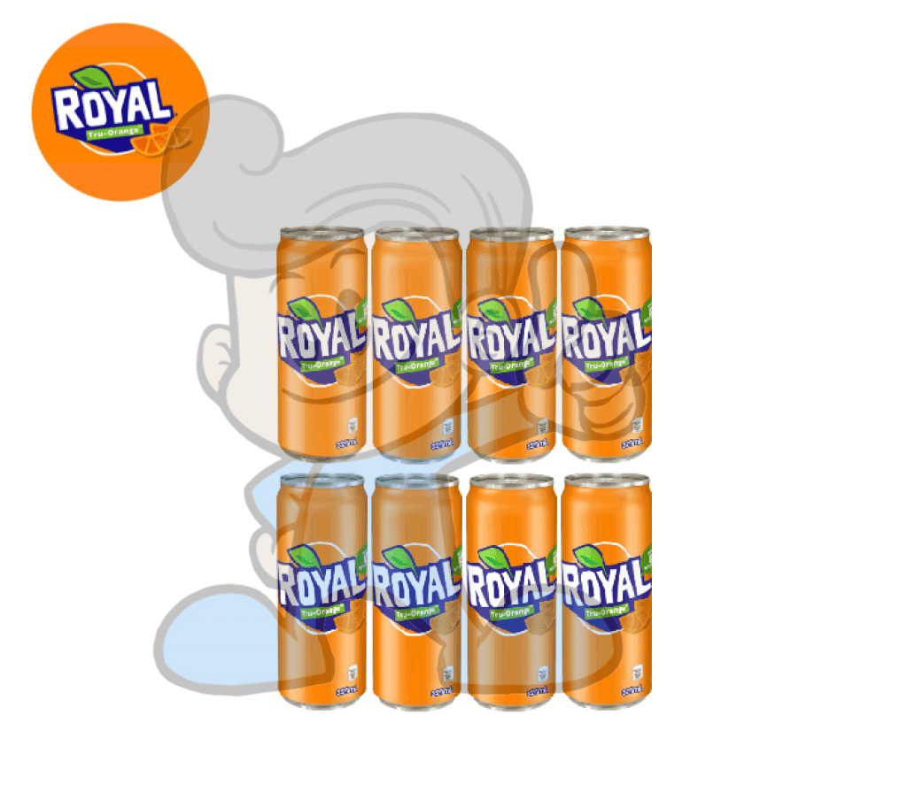 Royal Tru-Orange (8 X 325 Ml) Groceries