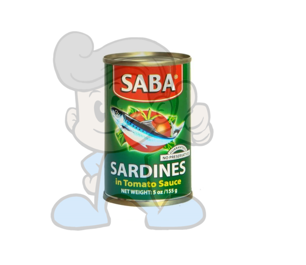 Saba Sardines In Tomato Sauce (10 X 155G) Groceries