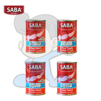 Saba Squid In Soy Sauce (4 X 155G) Groceries