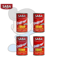 Saba Squid Soy Sauce With Chili (4 X 155G) Groceries