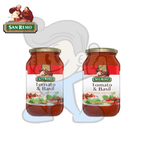 San Remo Tomato Basil Pasta Sauce (2 X 500G) Groceries