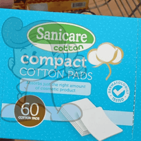 Sanicare Cotton Compact Pads (4 X 60S) Beauty