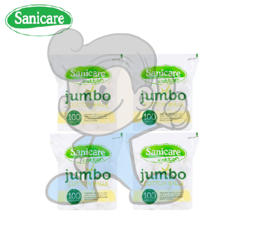 Sanicare Cotton Jumbo (4 X 100S) Beauty